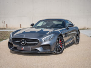 Photo principale – AMG – AMG GTS – 2015 – Gris Sélénite – 510 ch – V8 Bi-Turbo – 69 000 km – Transmission : Sequentielle – Origine Allemagne – Privaty Cars – Vente de voitures de prestige d’occasion en Nouvelle-Aquitaine