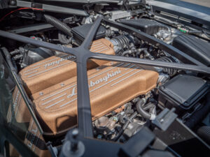 Moteur – LAMBORGHINI – HURACAN STO – 2021 – Bianco Asopo – 640 ch – V10 Atmo – 13 900 km – Transmission : Sequentielle – Origine Italie – Privaty Cars – Reprise de voitures de sport et collection à La Rochelle