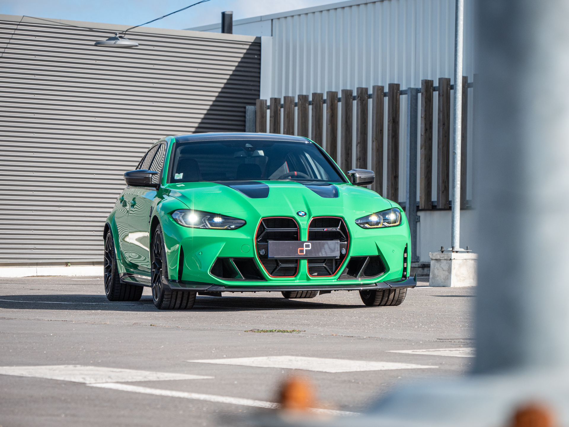 À vendre – BMW – BMW M3 CS – 2023 – Signal Green – 2 500 km – 550 ch – 6 cyl Bi-Turbo – Transmission : Sequentielle – Vue principale – Origine France – Privaty Cars – Vente de véhicules d’investissement et de collection entre Bordeaux et Nantes