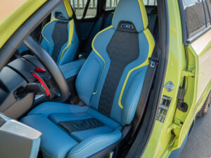 Sièges baquets en cuir bleu – BMW – BMW M3 TOURING – 2022 – Sao Paulo – 510 ch – 6 cyl Bi-Turbo – 9 500 km – Transmission : Sequentielle – Origine Allemagne – Privaty Cars – Expert des sportives d’occasion haut de gamme dans l’Ouest de la France