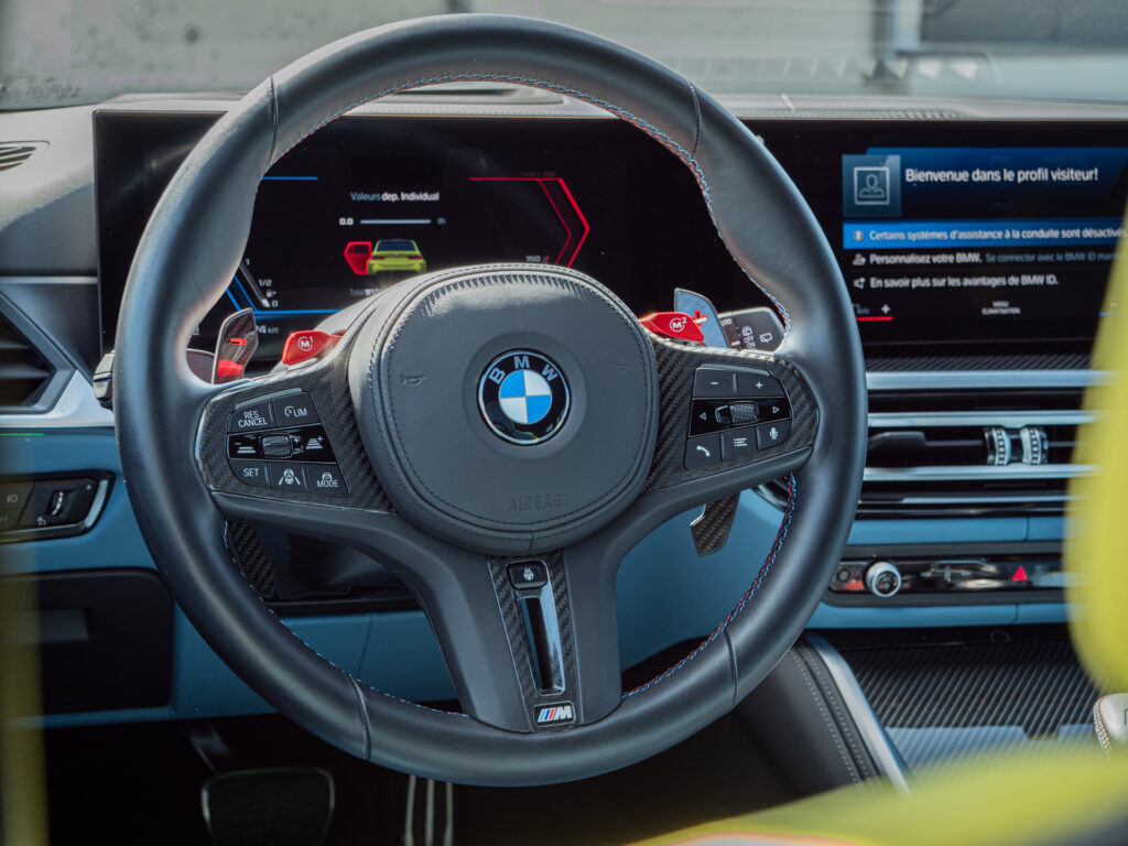 Volant – BMW – BMW M3 TOURING – 2022 – Sao Paulo – 510 ch – 6 cyl Bi-Turbo – 9 500 km – Transmission : Sequentielle – Origine Allemagne – Privaty Cars – Conciergerie automobile pour véhicules de sport dans l’Ouest de la France