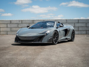 À vendre – MCLAREN – 675LT Spider – 2017 – Chicane Grey – 11 900 km – 675 ch – V8 Bi-Turbo – Transmission : Sequentielle – Photo principale – Origine Angleterre – Privaty Cars – Vente de véhicules d’investissement et de collection proche de Bordeaux