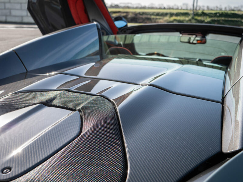 Capot en fibre de carbone – MCLAREN – 600LT Spider – 2019 – Chicane Grey Effect – 600 ch – V8 Bi-Turbo – 7 900 km – Transmission : Sequentielle – Origine Allemagne – Privaty Cars – Achat et vente de véhicules MCLAREN d’occasion près de Poitiers