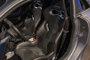 Sièges baquets en cuir – ALPINE – A110S – 2019 – Gris Tonnerre Mat – 52 900 km – 293 ch – 4 cylindres turbo – Transmission : Sequentielle – Origine France – Privaty Cars – Rachat cash de voitures ALPINE proche de Nantes