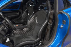 Sièges baquets en cuir – ALPINE – A110S PURE – 2019 – Bleu Alpine – 47 900 km – 252 ch – 4 cylindres turbo – Transmission : Sequentielle – Origine France – Privaty Cars – Reprise de voitures de sport et collection près de Niort