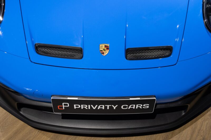 Carrosserie – PORSCHE – 911 992 GT3 – 2021 – Bleu Requin – 14 900 km – 510 ch – Flat 6 Atmo – Transmission : Sequentielle – Origine France – Privaty Cars – Rachat cash de voitures PORSCHE proche de Bordeaux