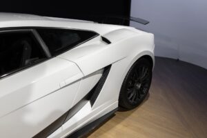 Carrosserie – LAMBORGHINI – Gallardo SuperLeggera – 2010 – Bianco Monocerus – 77 900 km – 530 ch – V10 atmo – Transmission : Sequentielle – Origine Allemagne – Privaty Cars – Courtage automobile pour véhicules exclusifs proche de Nantes