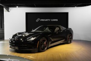 À vendre – CORVETTE – C7 Stingray 3LT – 2016 – Noir – 47 900 km – 466 ch – V8 atmo – Transmission : Sequentielle – Photo principale – Origine allemagne – Privaty Cars – Expertise et vente de modèles Super Sport proche de Bordeaux