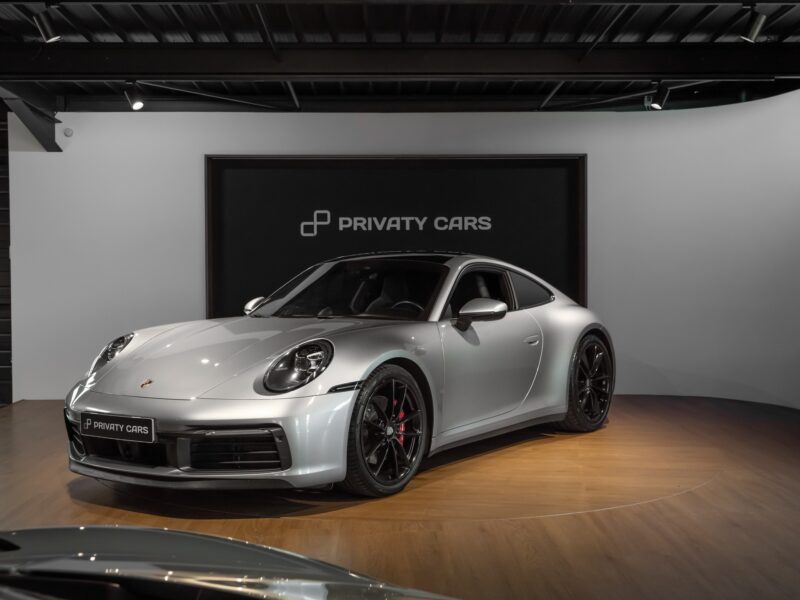 À vendre – PORSCHE – 911 991.1 CARRERA 4S – 2019 – Gris Argent GT – 69 500 km – 450 ch – Flat 6 Atmo – Transmission : Automatique – Photo principale – Origine Allemagne – Privaty Cars – Spécialiste des sportives d’occasion à 2 heures de Paris en TGV