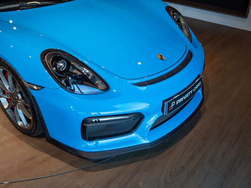 Carrosserie – PORSCHE – Cayman GT4 981 – 2016 – Jaune Racing – 10 900 km – 385 ch – Flat 6 Atmo – Transmission : Manuelle – Origine Allemagne – Privaty Cars – Dépôt-vente de voitures de sport et véhicules d’exception près de Niort