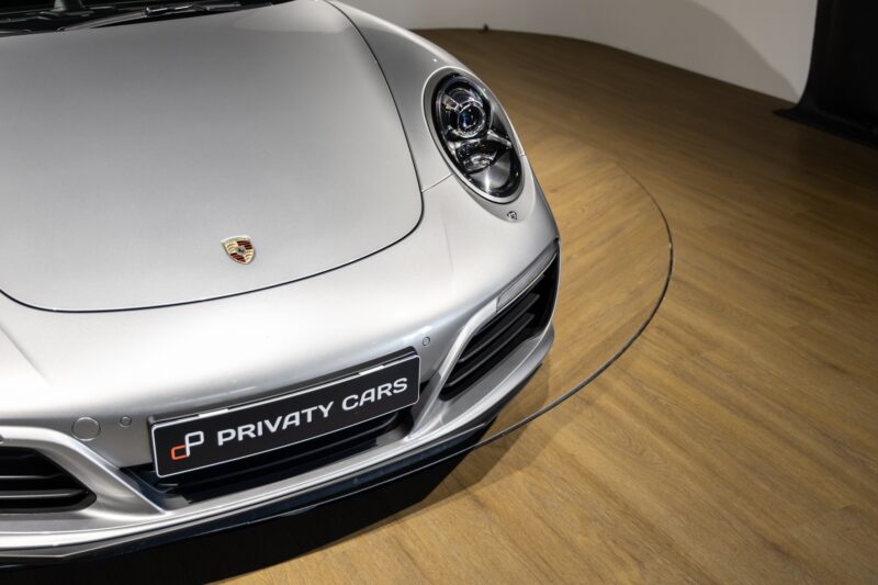 À vendre – PORSCHE – 911 991.2 Carrera 4s – 2016 – Gris Argent GT – 45 900 km – 420 ch – Flat 6 bi-turbo – Transmission : Séquentielle – Vue principale – Origine Allemagne – Privaty Cars – Vente de voitures de prestige d’occasion en Nouvelle-Aquitaine